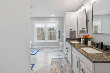 Beautiful Remodeled Fairfax Master Bathroom Makes Better Use of Space 