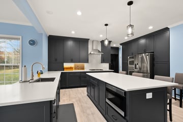 Modern Lorton Remodel Creates Functional Kitchen  & Entertainment-Ready Basement