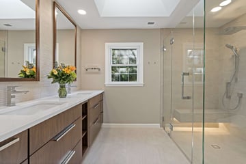 Master Bathroom Remodel in Oakton Home Provides Luxurious Upgrade