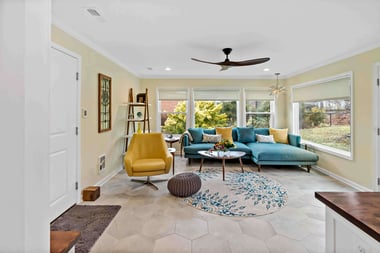 Beautiful, Colorful & Practical Updates to Herndon Home 