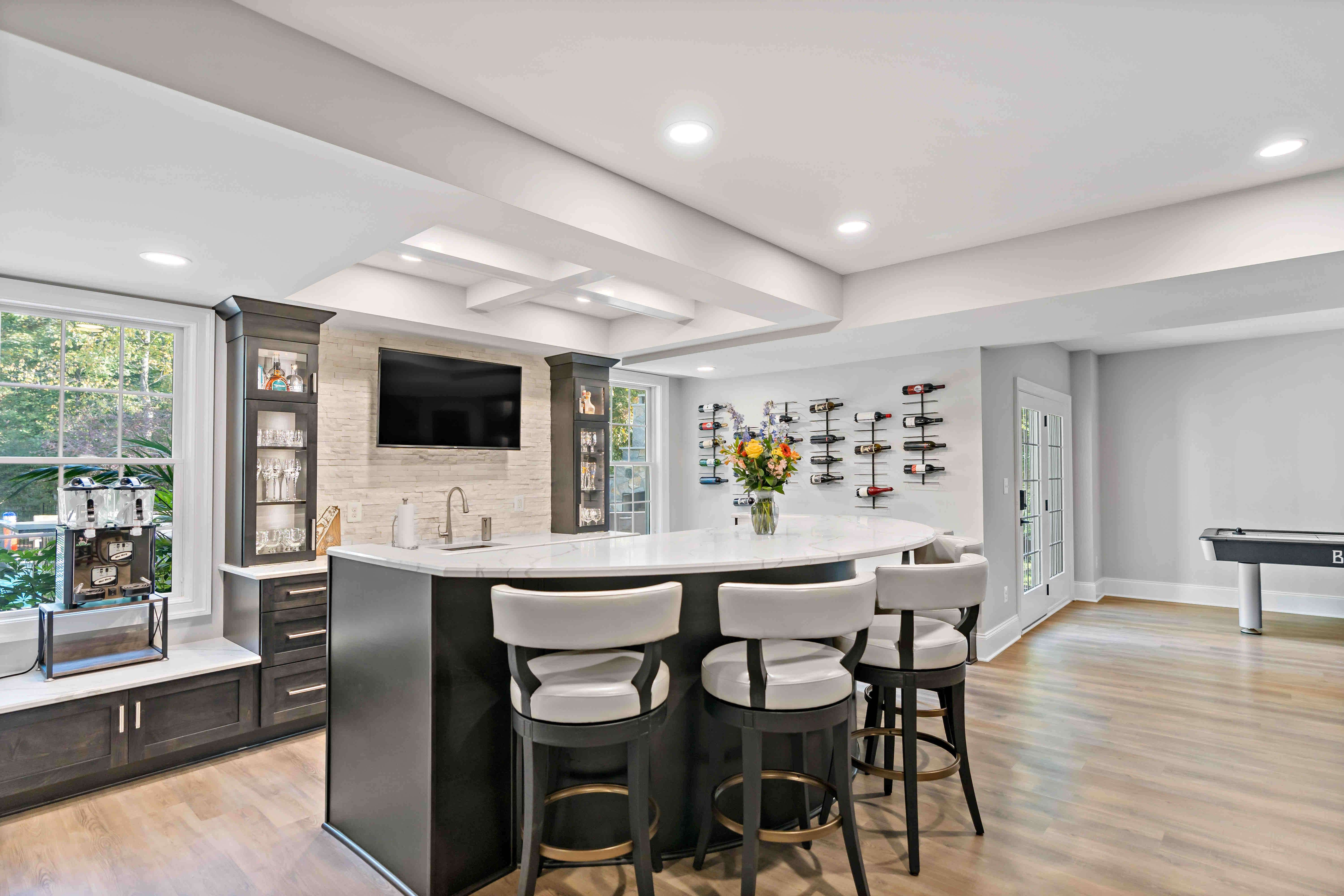 Basement bar in haymarket home